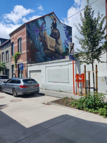 Muurschilderingen voor Verkeersveiligheid - Mural op straat