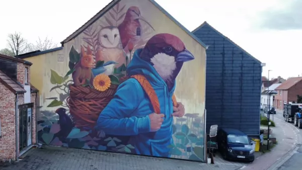 Muurschildering vol symboliek te bewonderen in Everberg, ook Tienen kiest voor streetart