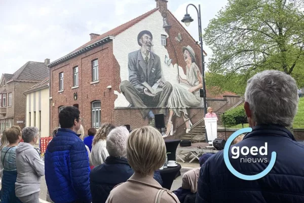 Muurschildering aan Daalstraat in Zutendaal feestelijk ingehuldigd